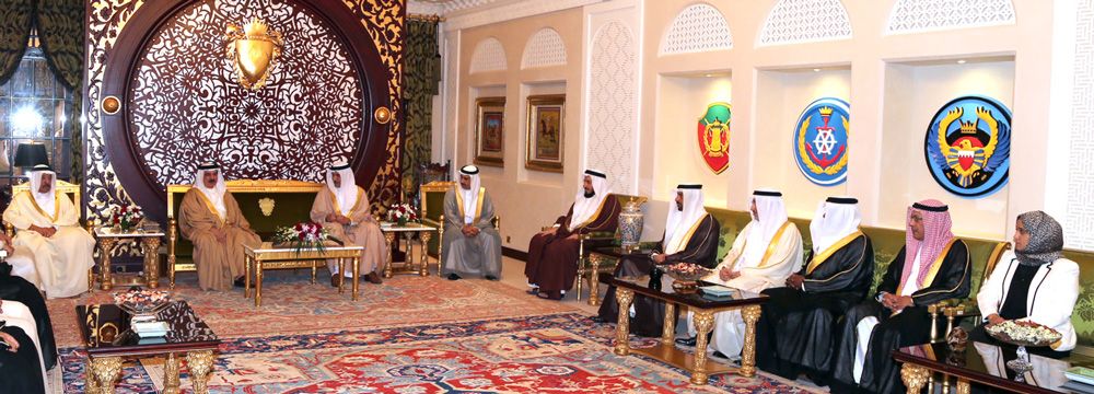 العاهل يستقبل رئيس المجلس الأعلى للقضاء رئيس محكمة التمييز وأعضاء