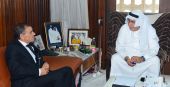 نائب رئيس مجلس الوزراء جواد سالم العريض يستقبل السفير الجزائري الجديد