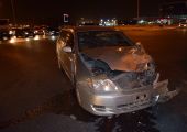 شاهد الصور... إصابة ستة مواطنين في حادث بشارع الاستقلال في سند