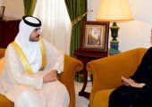 خليفة بن راشد يستقبل عضو مجلس الشورى جهاد الفاضل