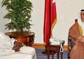 محمد بن مبارك يستقبل السفير السوداني الجديد