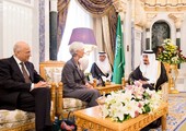 العاهل السعودي يبحث مع لاغارد التعاون بين بلاده وصندوق النقد