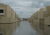 شاهد الصور.. مشروع البلاد القديم الإسكاني يغرق بمياه الأمطار قبل تسليمه للمستفيدين
