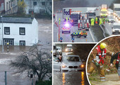 بالفيديو... العاصفة ديزموند تغرق شمال أنجلترا بالفيضانات