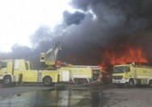 بالفيديو والصور... حريق هائل بسوق الأمير متعب بجدة