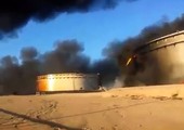 اتساع نطاق حريق في صهاريج نفط بمرفأين في ليبيا