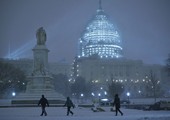 بالصور... عاصفة ثلجية قد تؤدي لتساقط قياسي للثلوج على واشنطن