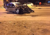 بالصور... إصابة بحرينيين بتصادم مركبتين بمدينة عيسى 