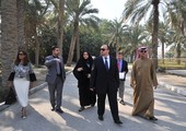 مرام بنت عيسى تتفقد الحديقة المائية... و 
