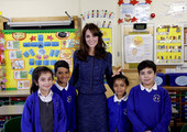 بالصور.. الأميرة كاثرين مع أطفال المدارس في أسبوع الصحة العقلية للأطفال