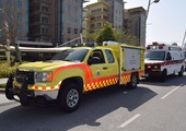 شاهد الصور... السيطرة على حريق اندلع بشقة سكنية في جزيرة الريف