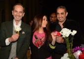 بالصور... لطيفة تحتفل بعيد ميلادها مع النجوم