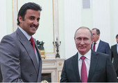 بوتين وأمير قطر يتفقان على بحث تسوية الأزمة السورية