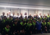 بالصور... وصول فريق أهلي الخليل الفلسطيني لملاقاة المحرق آسيوياً