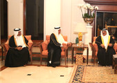 جلالة الملك يستقبل الأمير خالد الفيصل وتركي الفيصل