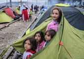 الأمم المتحدة: ايواء لاجئين سوريين في مقدونيا بعد ثلاثة ايام امضوها في بستان