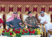 جلالة الملك يحضر مأدبة الغداء التي أقامها الملك السعودي بحفر الباطن       