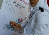 بالصور... مجموعة أرسم بسمة التطوعية يشاركون في فعالية كليتي الصغيرة بمجمع السلمانية الطبي
