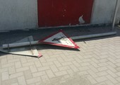 بالصور... مواطنون يشكون تضرر مدخل طريق 3113 بجبلة حبشي 