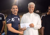 إدارة ولاعبو المالكية يحتفلون بزميلهم اللاعب رضا السيد عيسى