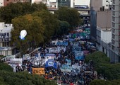 تظاهرة ضد الرئيس الارجنتيني بدعوة من النقابات