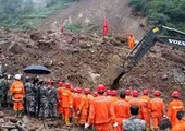 دفن 35 عاملاً تحت الانقاض في الصين جراء انهيار أرضي