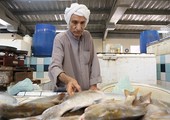 شاهد الصور... استقرار أسعار الأسماك في سوق المنامة وإقبال متواضع على شرائها