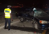 بالصور... إصابة 4 فتيات في تصادم مركبتين بمدينة حمد