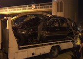 بالصور... إصابة بحريني بتصادم مركبتين على شارع الملك فيصل
