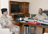 القائد العام لقوة دفاع يستقبل عدداً من كبار الضباط