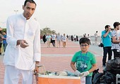 القطيف.. 188 متطوعاً يرفعون 140 كيساً من النفايات في حملة «قدها»