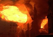 حريق كنيسة في بيرو يدمر أعمالا فنية قيمة