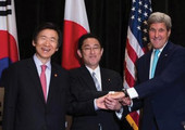 وزراء خارجية أميركا واليابان وكوريا الجنوبية يناقشون تشديد العقوبات على بيونجيانج