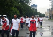الأحمر يصل مانيلا ويستعد لمواجهة الفلبين ودياً