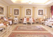 عبدالله بن راشد يقيم مأدبة غداء على شرف عبدالله بن حمد الشرقي