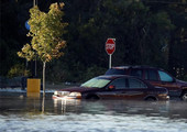 مياه الفيضانات تغمر بلدات في نورث كارولاينا