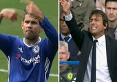 بالفيديو... دييغو كوستا يتلاسن مع مدربه كونتي