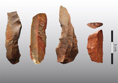 الإنسان القديم استخدم النار لصنع الأدوات الحجرية قبل 65 الف عام