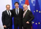 الاتحاد الاوروبي وكندا يوقعان اتفاق التبادل الحر بعد تأخير