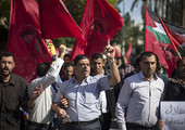 تظاهرات بغزة في ذكرى وثيقة الاستقلال الفلسطينية