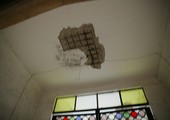 بالصور... تضرر سقف مسجد الشمالي بمدينة عيسى بفعل الأمطار... و 