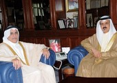 النعيمي يستقبل السفير القطري بمناسبة انتهاء فترة عمله في المملكة 