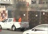 بالفيديو...إخماد حريق اندلع بسيارة رش المبيدات الحشرية في منطقة البحير  