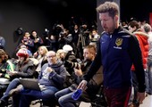 سيميوني يشيد بأداء لاعبي أتلتيكو مدريد بعد ثلاثية إيبار