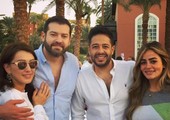 بالصور... هؤلاء النجوم شاركوا كندة علوش وعمرو يوسف أول يوم عسل
