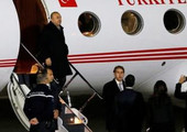 وصول وزير الخارجية التركي الى فرنسا