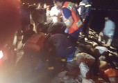 غرق ستة شبان سقطت سيارتهم في بحر القطيف
