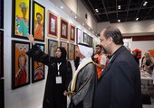 حشر بن مكتوم يفتتح الدورة الثالثة من معرض فنون العالم دبي