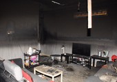 بالصور... أضرار متفرقة بحريق اندلع بشقة في منزل عائلة بحرينية بسند