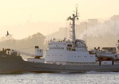 غرق سفينة البحرية الروسية اثر حادث اصطدام قبالة سواحل تركيا وانقاذ طاقمها